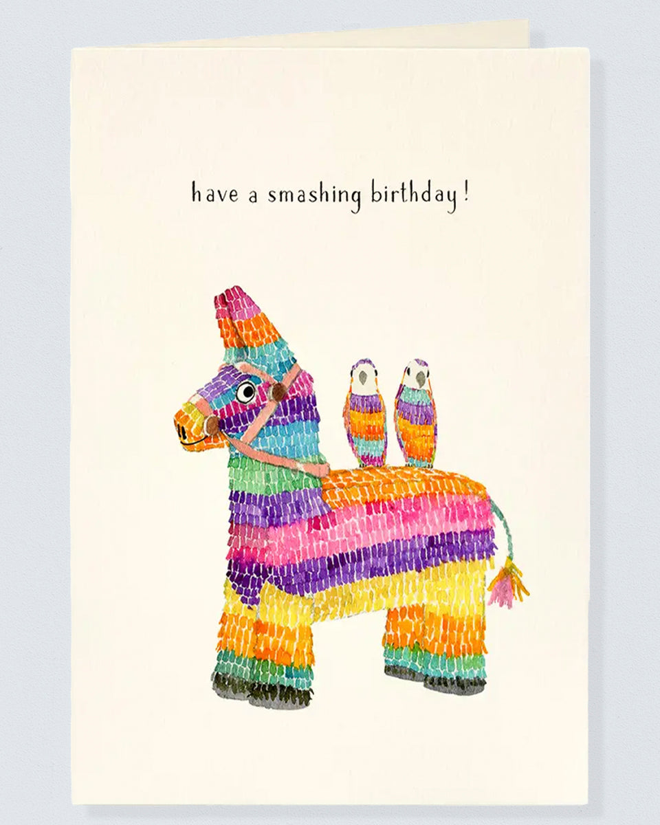Pinata Party Birthday Card