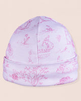 Pima Pink Toile Bunnies Hat
