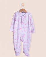 Pima Pink Toile Bunnies Stretchie