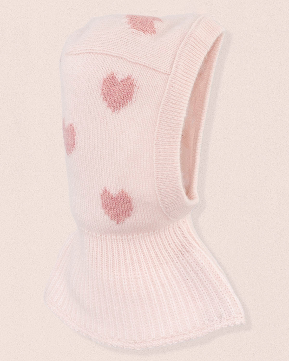 Hearts Cashmere Pink Cagoule - Hat