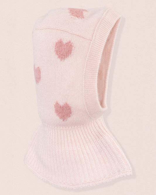 Hearts Cashmere Pink Cagoule - Hat