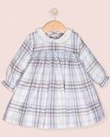 Baby Victoria Blue Plaid Carnaby Dress Set