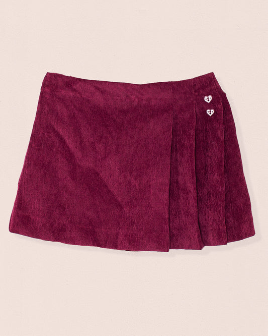 Ruby Corduroy Pleated Skirt - skirt