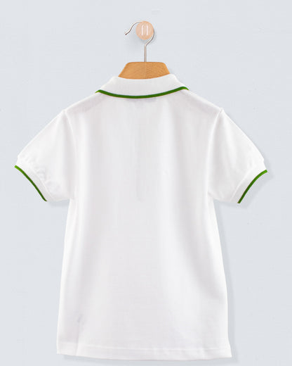 Polo Short Sleeve Italian Moss Trim Piquet - Shirt