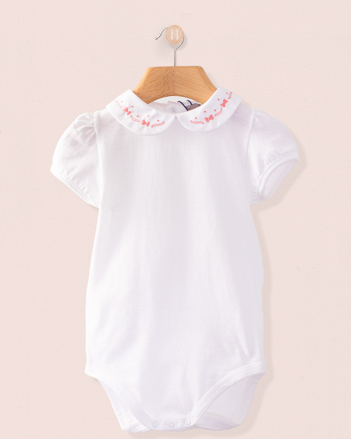 Ines Onesie with Embroidered Primrose Bows - Onesie