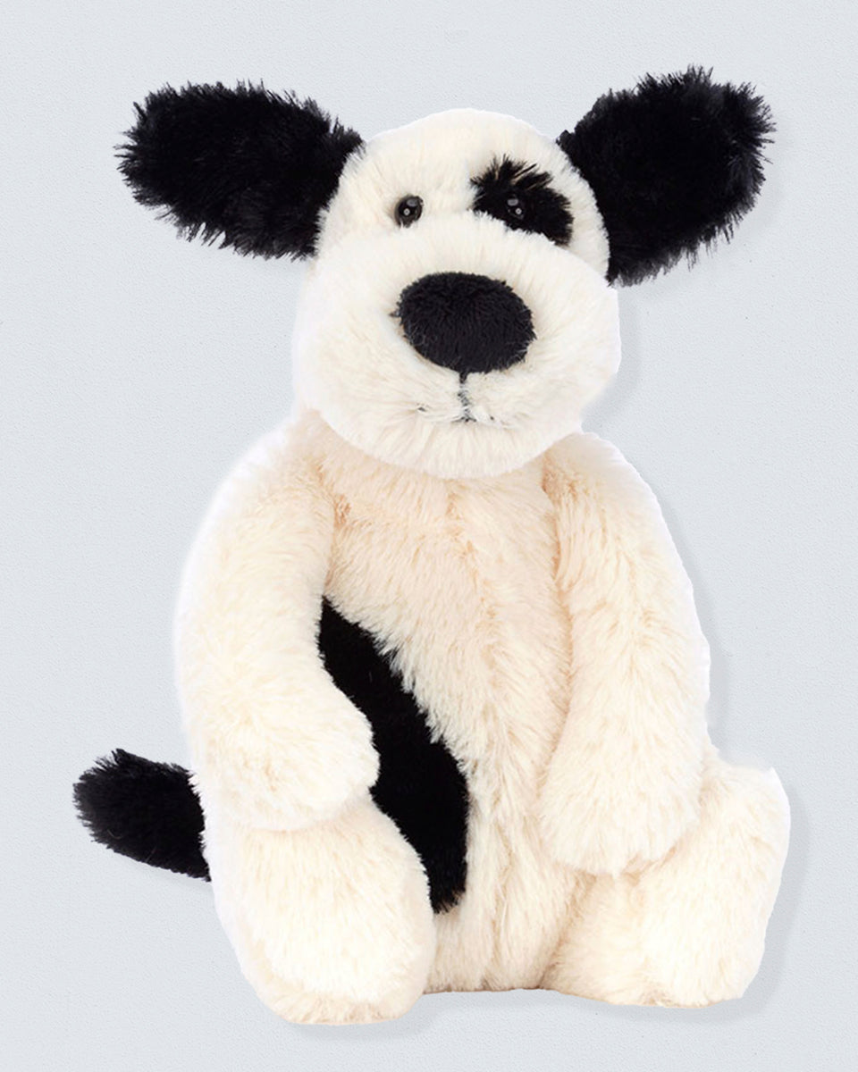 Jellycat Black & Cream Puppy Toy