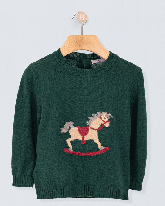 Rocking Horse Hunter Wool Sweater - Sweater