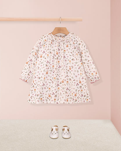 Rose Pink Toscana Kitties A-Line Dress - Baby Dress