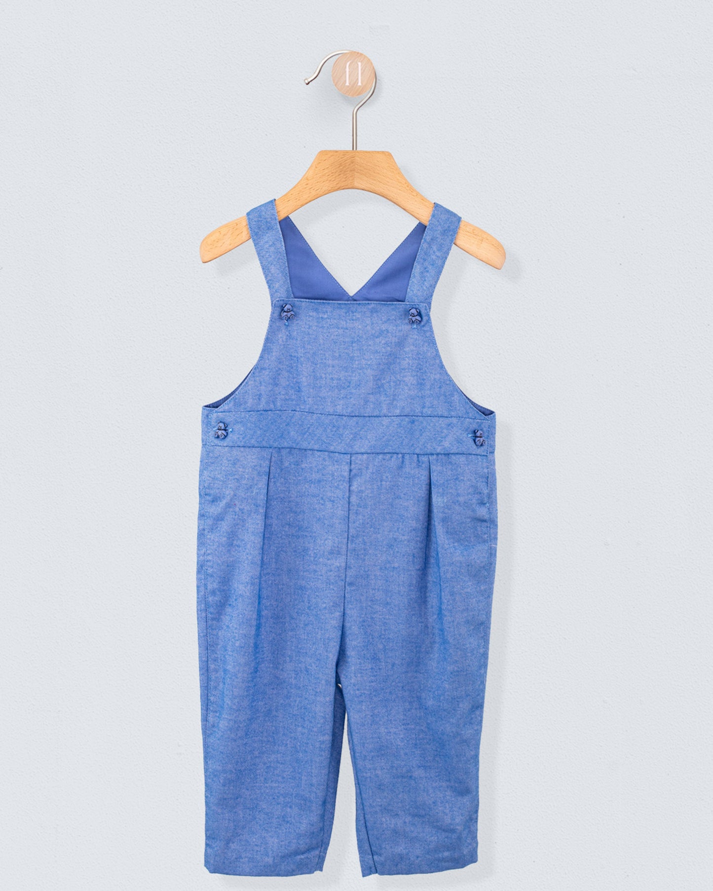 Bear Italian Royal Flannel Overall - Romper