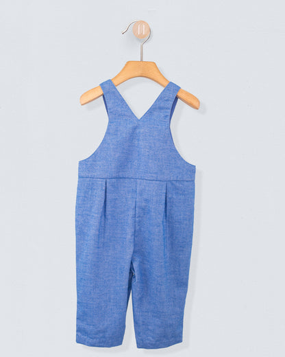 Bear Italian Royal Flannel Overall - Romper