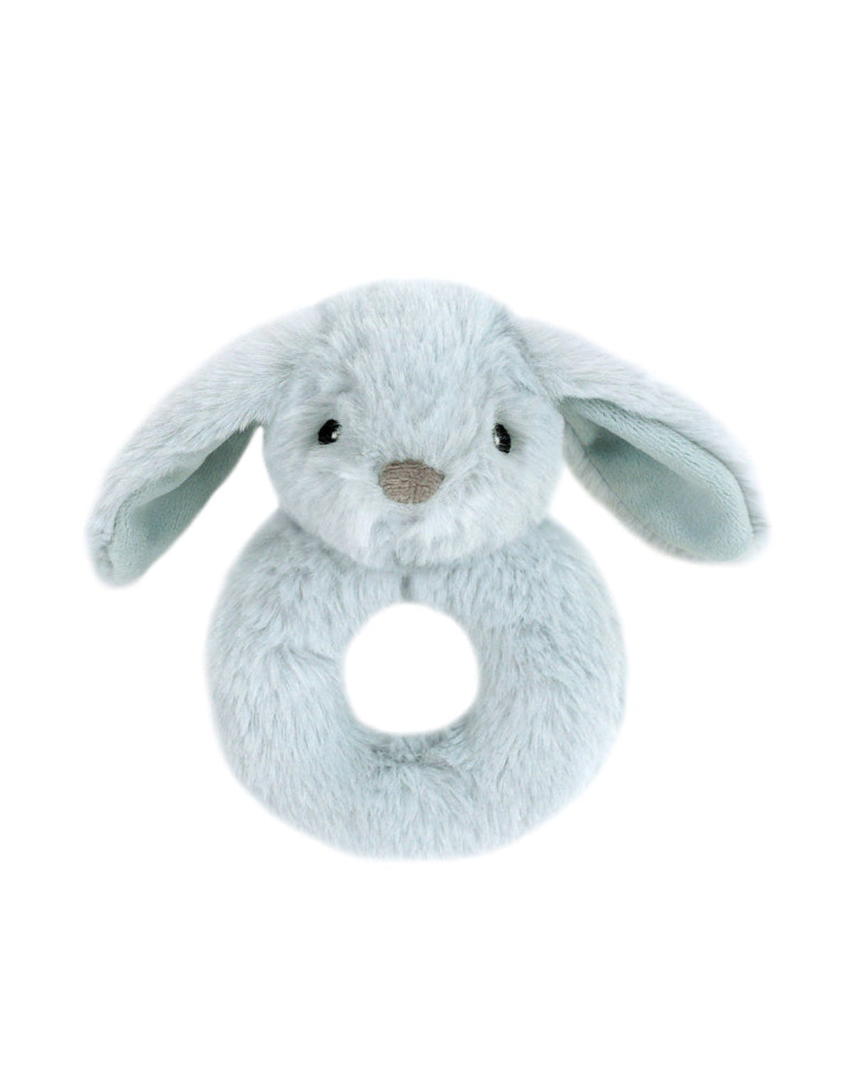 Mon Ami Round Bunny Deep Blue Rattle Toy