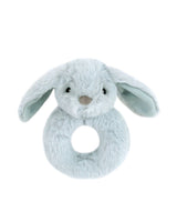Mon Ami Round Bunny Deep Blue Rattle Toy
