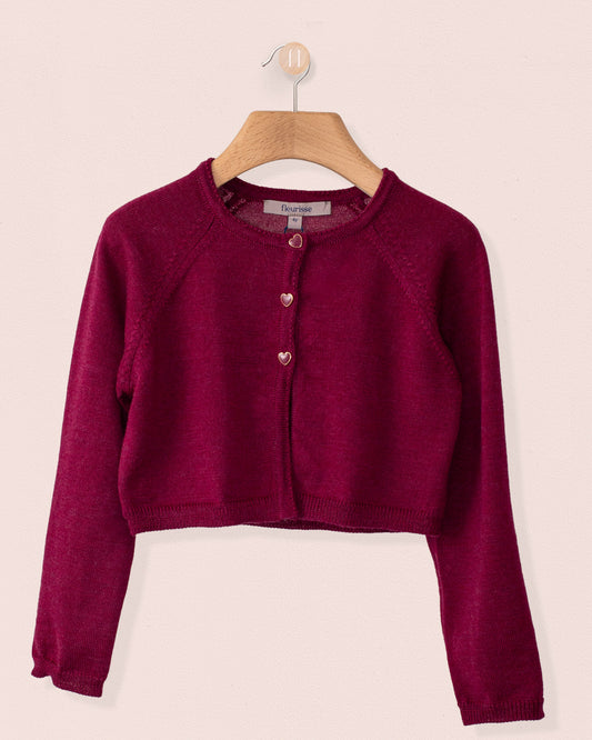 Serena Ruby Wool Bolero - Cardigan