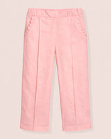 Ruby Petal Pink Linen Pull-On Pant