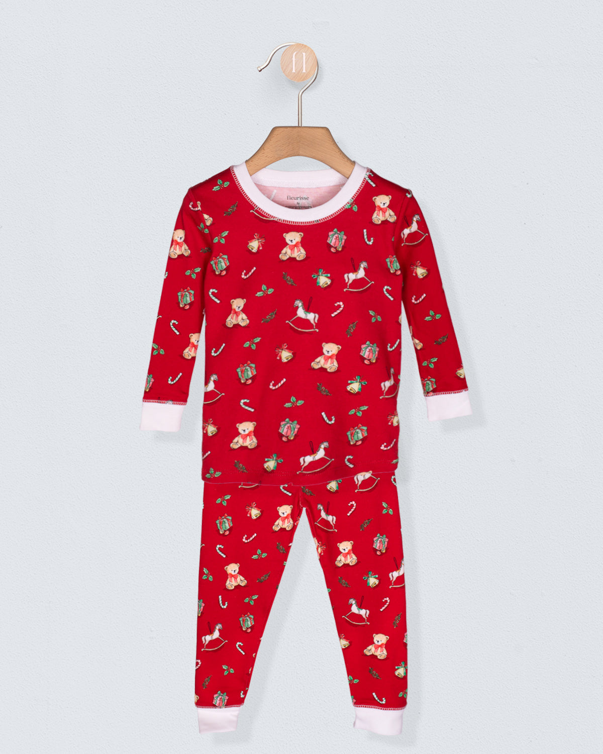 Pima Red Christmas 2-Piece Pajama