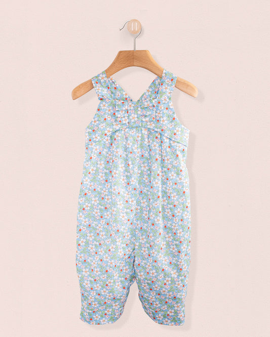 Louise Liberty Strawberry Field Blue Overall - Romper