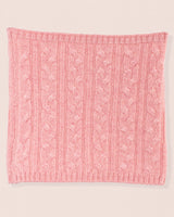 Cashmere Rose Cable Roll Scarf