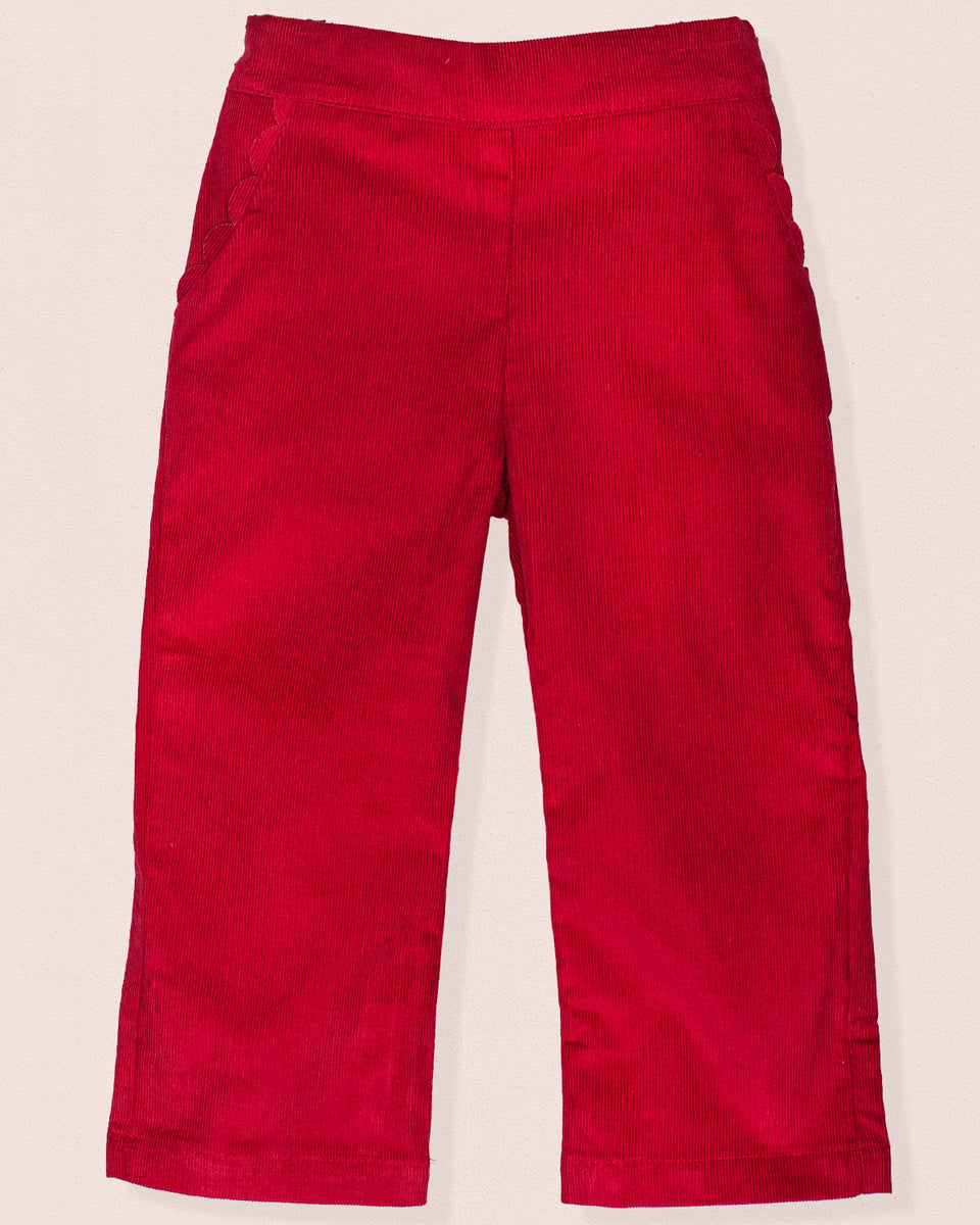 Ruby Burgundy Corduroy Pull-On Pant