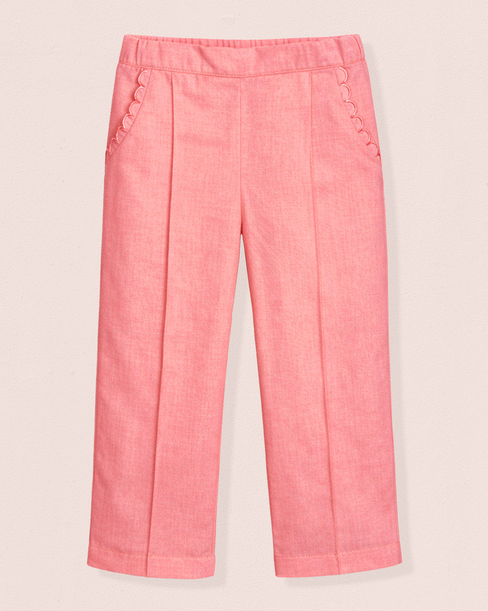 Ruby Rose Pink Linen Pull-On Pant