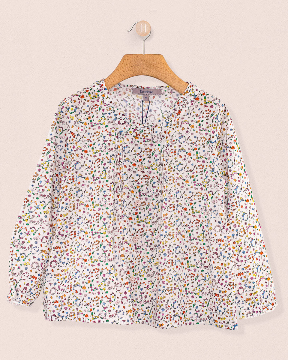 Ruffle Tunic Liberty Brit Pink