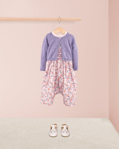 Sandrine Pink Small Bouquet Romper - Romper