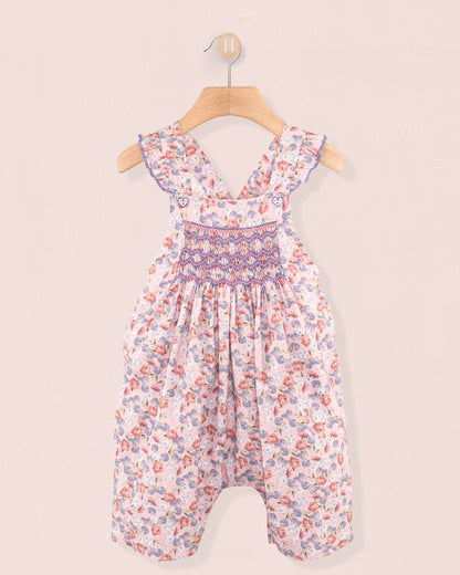Sandrine Pink Small Bouquet Romper - Romper