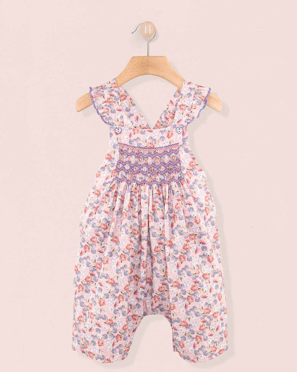 Sandrine Pink Small Bouquet Romper