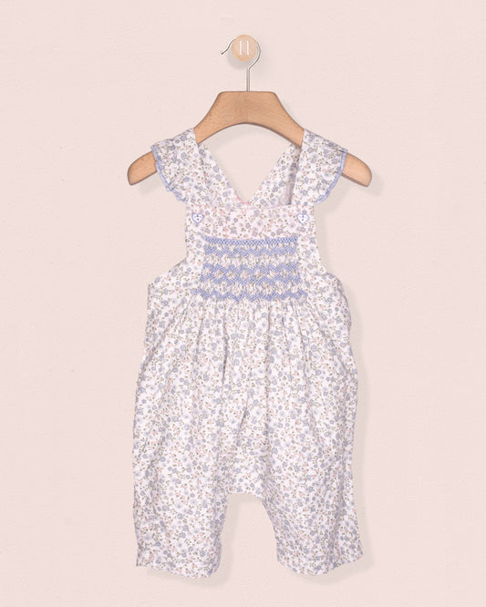Sandrine Delicate Blue Floral Romper