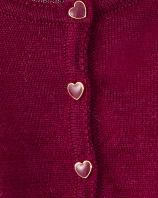 Serena Ruby Wool Bolero - Cardigan