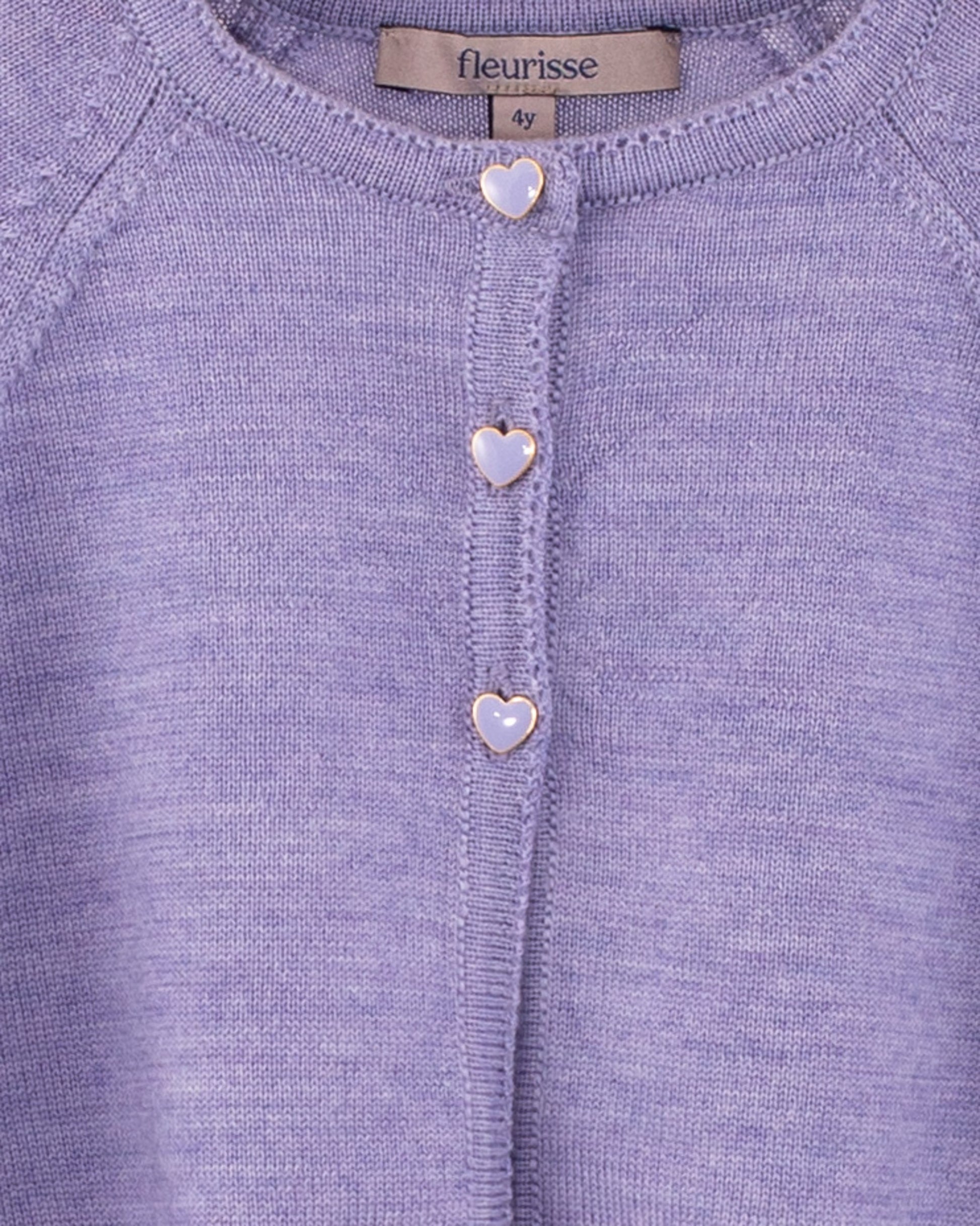 Serena Lavender Wool Bolero - Cardigan