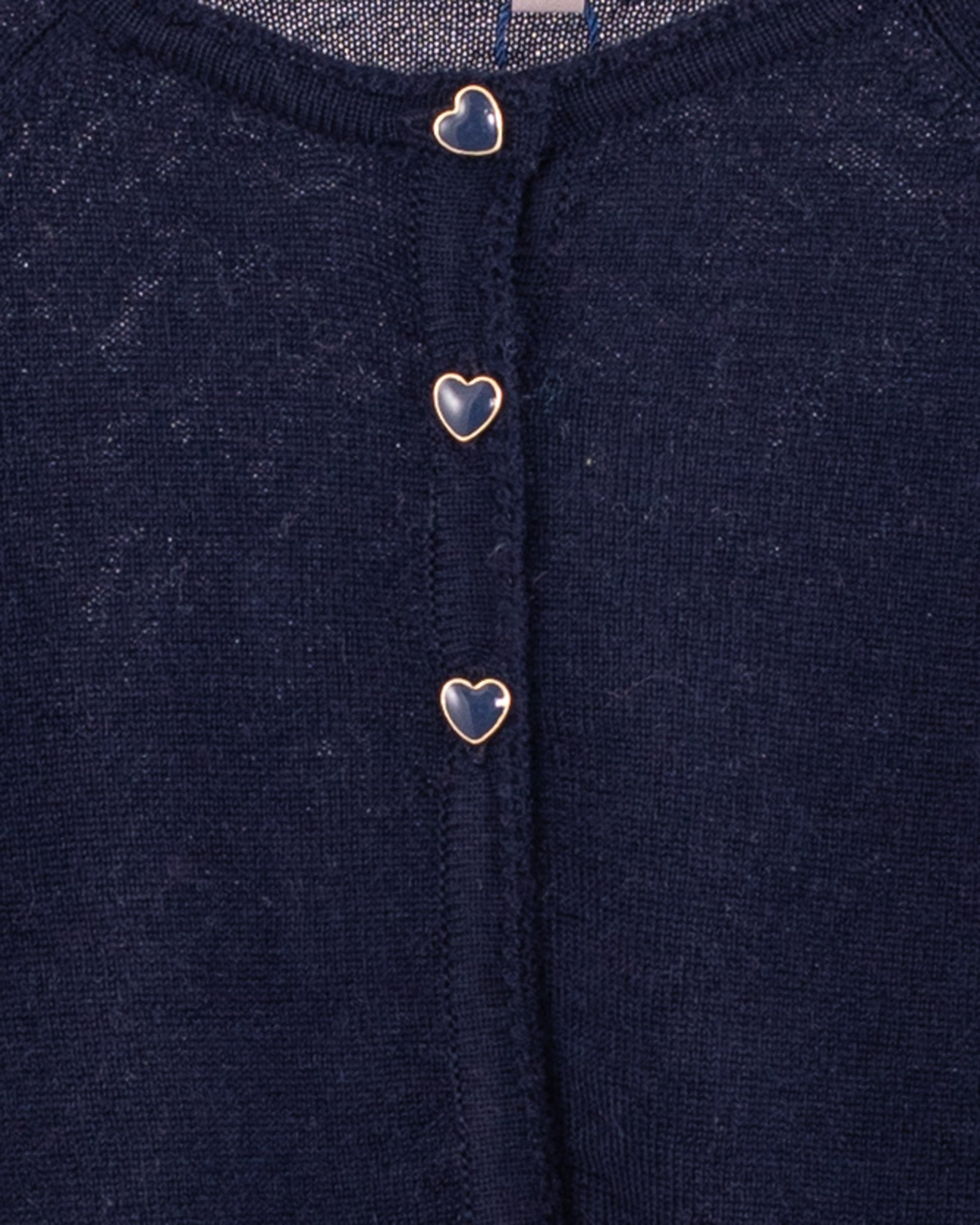 Serena Navy Wool Bolero - Cardigan
