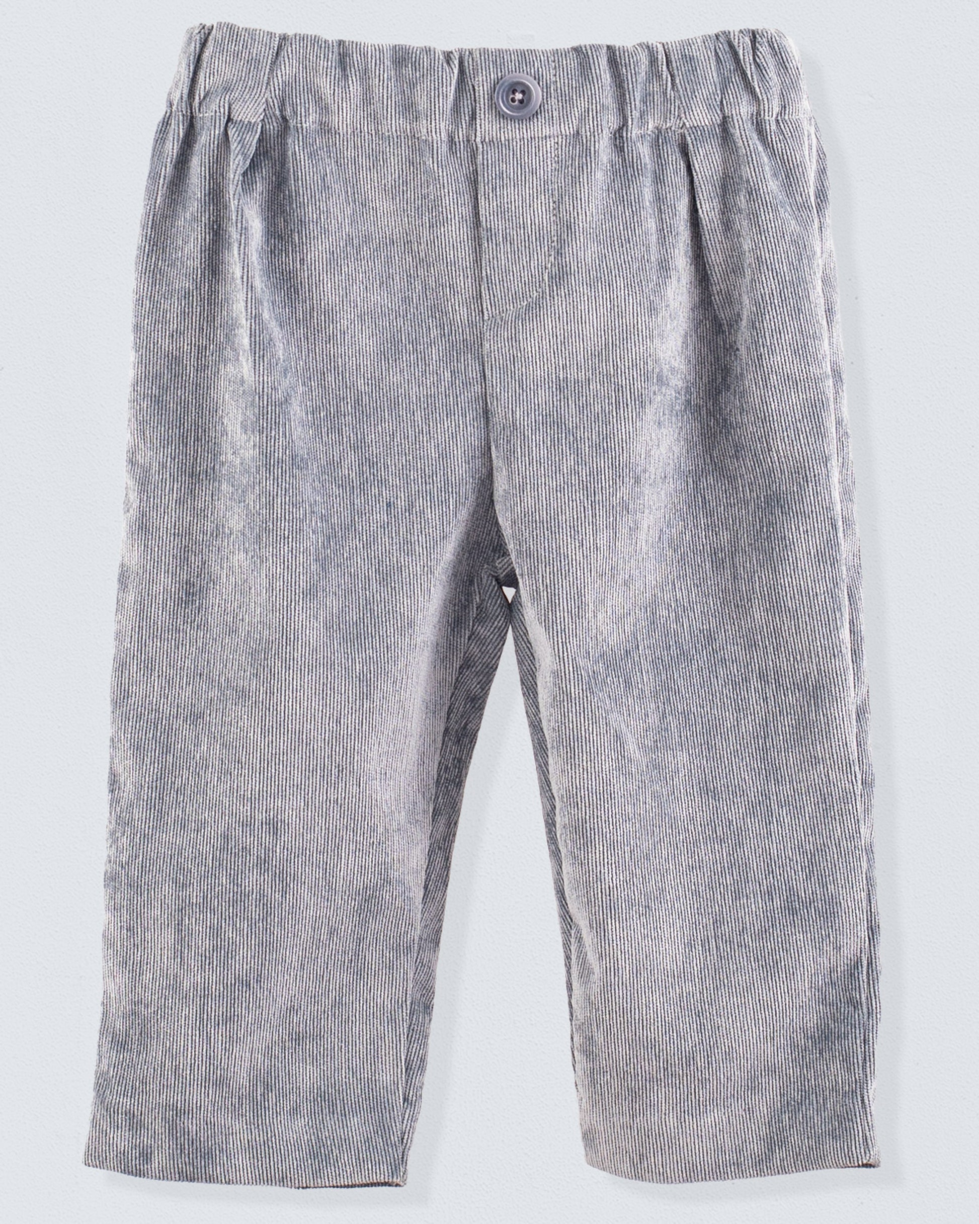 Mattia Soft Slate Corduroy Pant - Pant