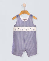 Stars and Stripes Navy Smocked Romper