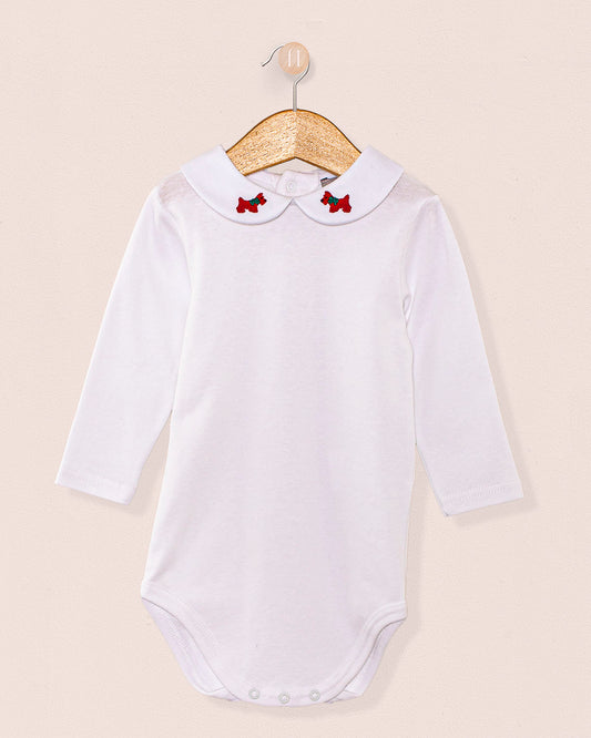 Onesie Italian Embroidered Scotty Red - Onesie