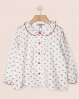 Sophie Blouse Holly Cranberry Twill