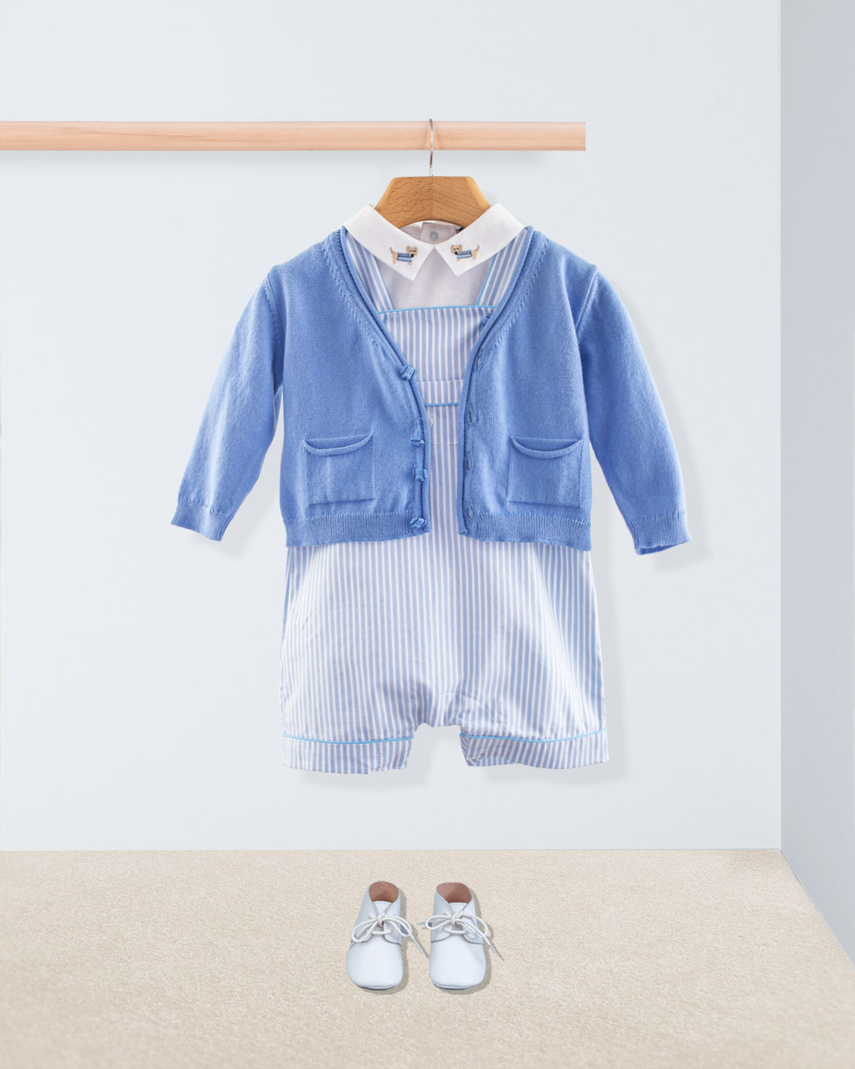 Starboard French Blue Stripe Shortall