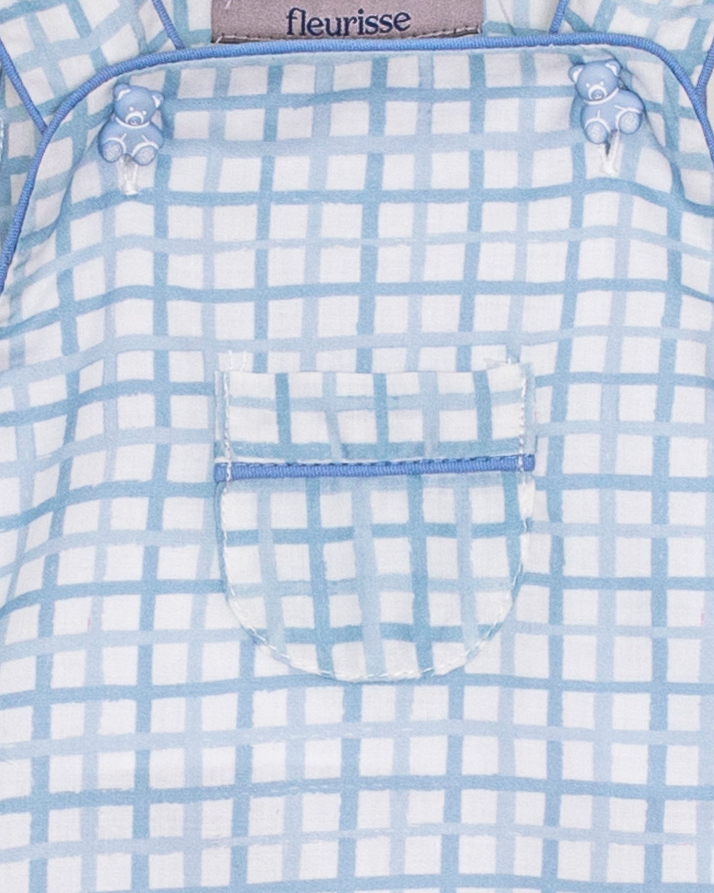 Starboard Light Blue Sketch Shortall - Romper