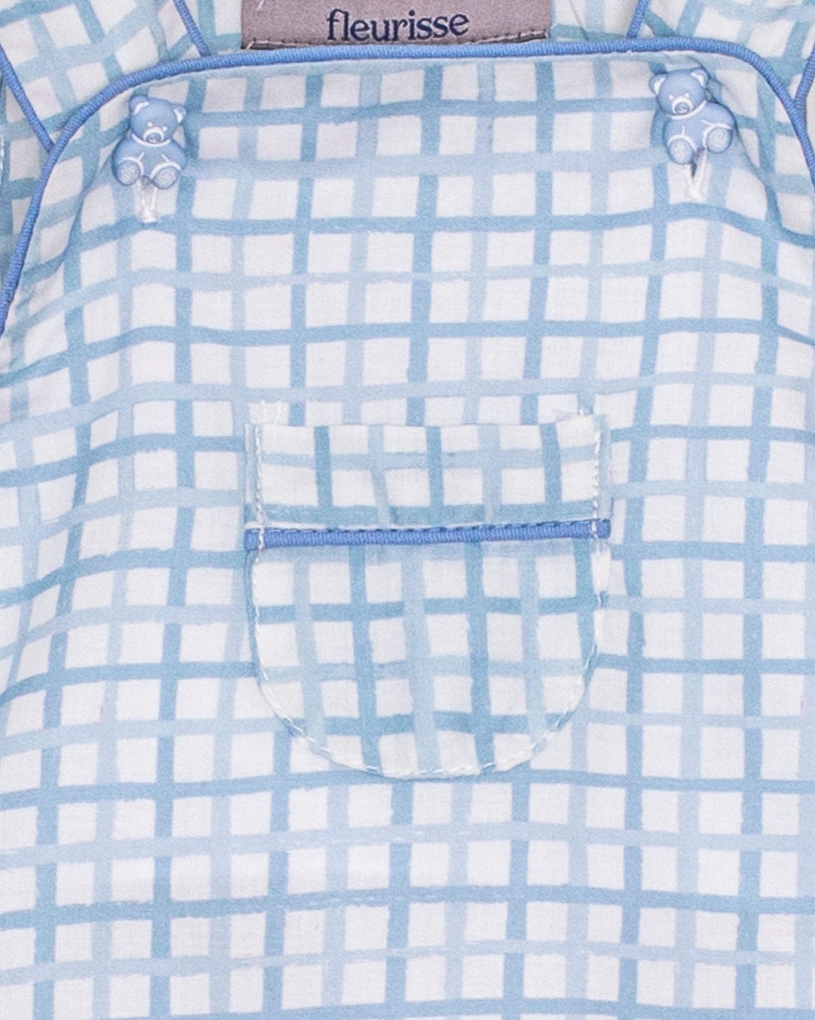 Starboard Light Blue Sketch Shortall - Romper