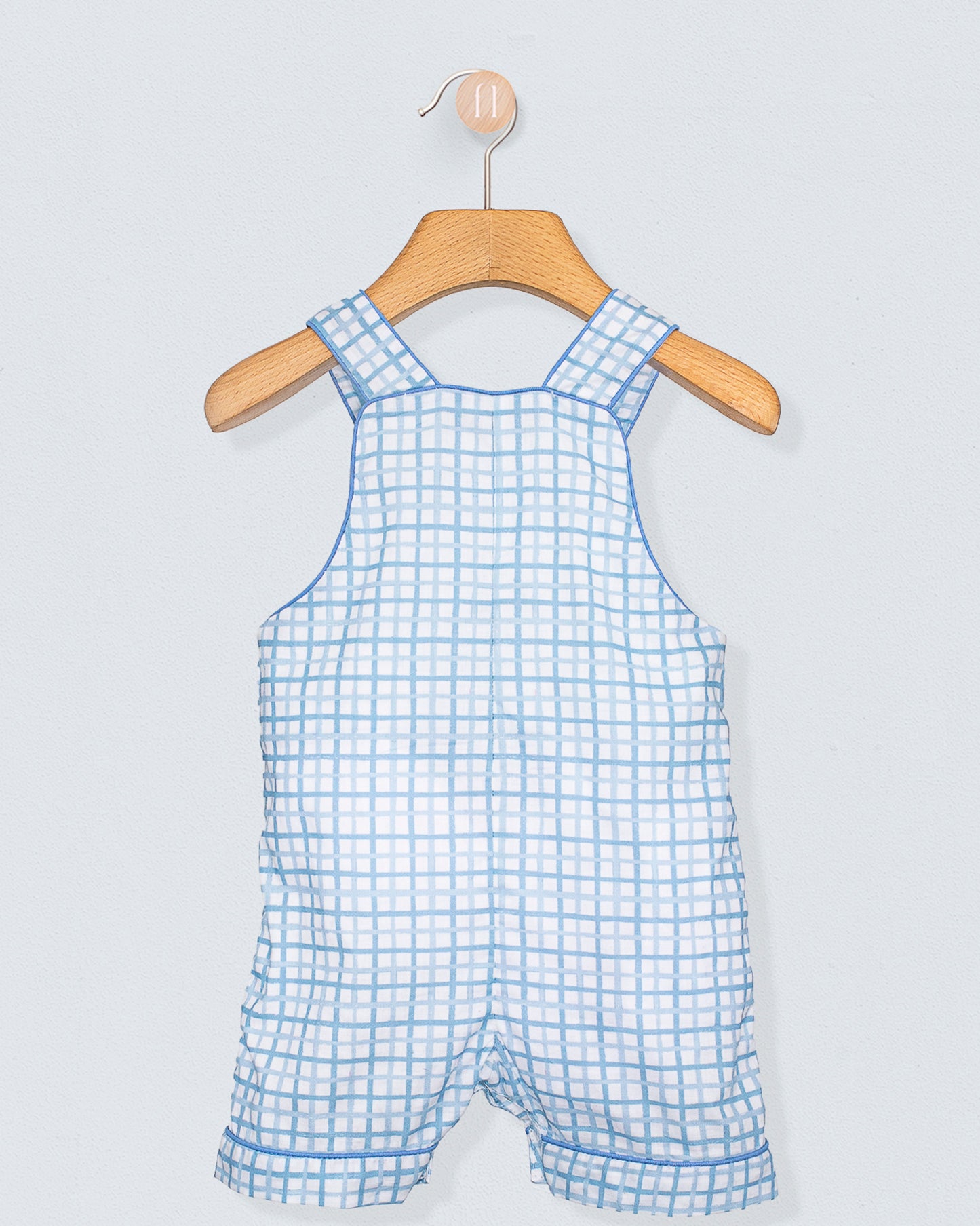 Starboard Light Blue Sketch Shortall - Romper