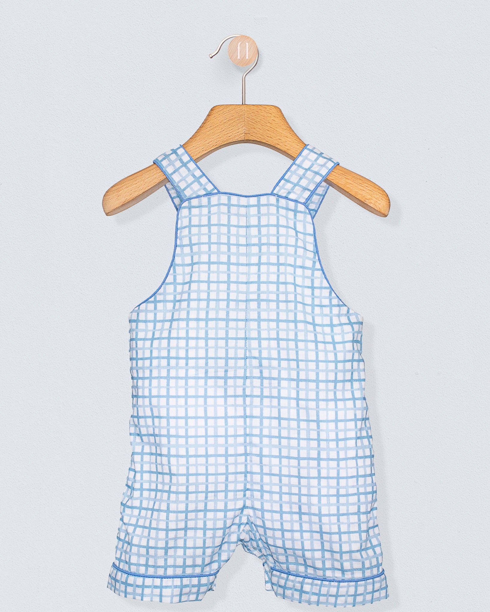 Starboard Light Blue Sketch Shortall - Romper