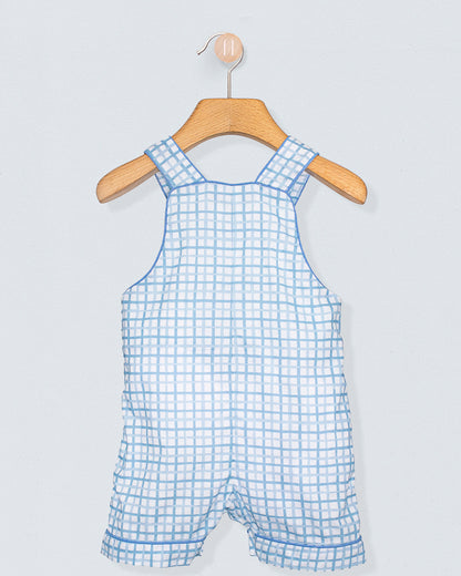 Starboard Light Blue Sketch Shortall - Romper