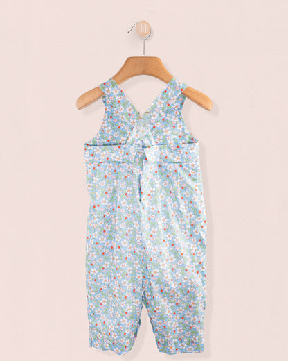 Louise Liberty Strawberry Field Blue Overall - Romper