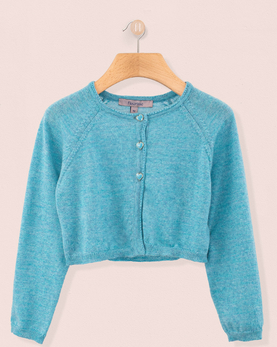 Serena Teal Wool Bolero