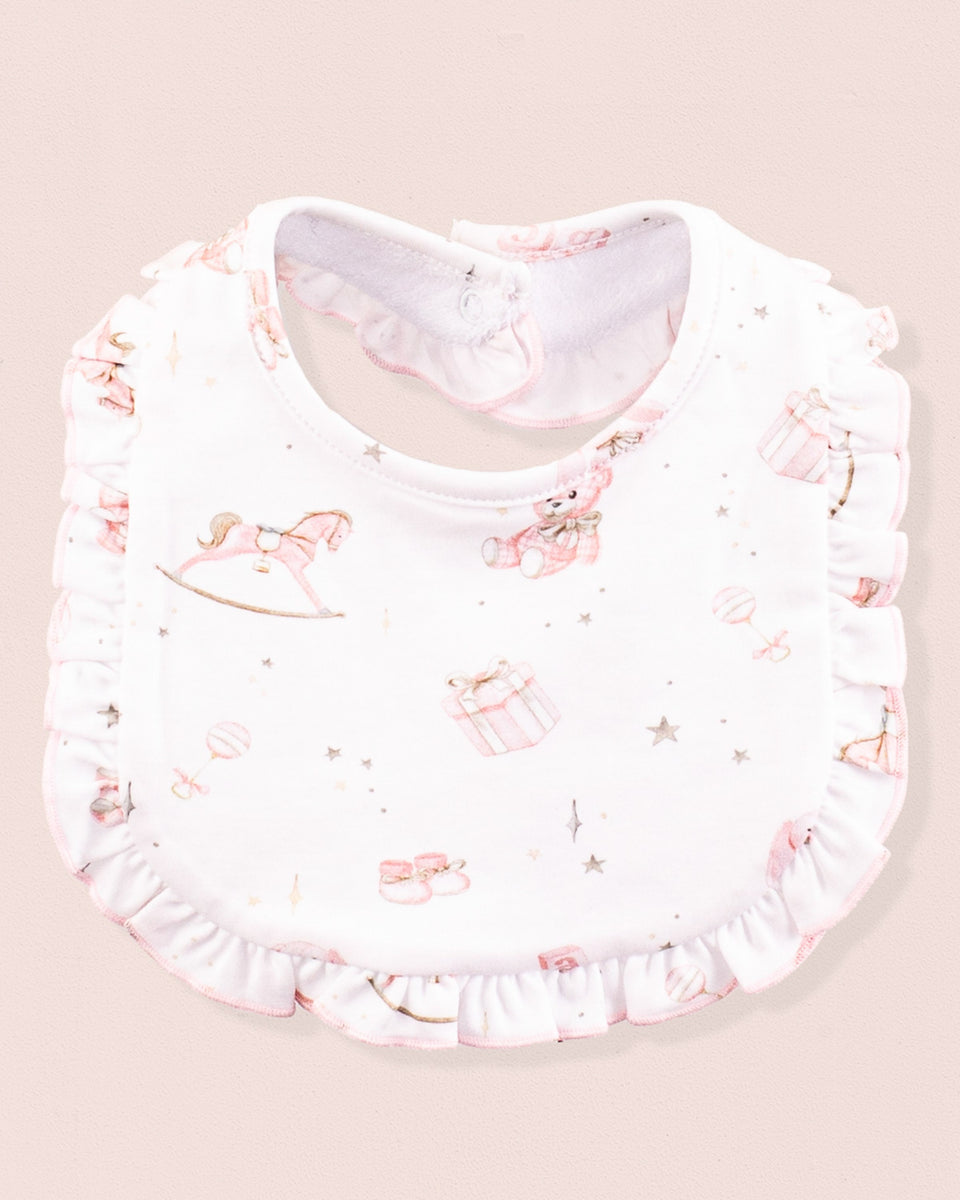 Pima Pink Toys Bib