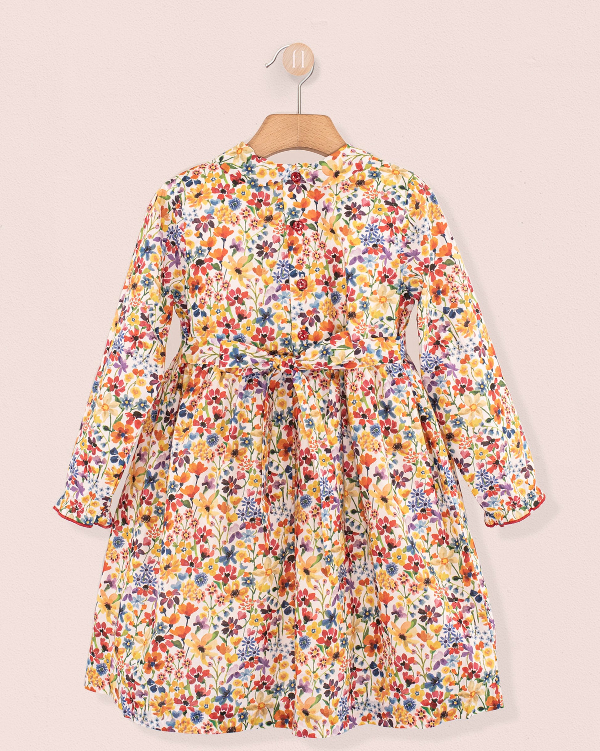 Violetta Liberty Dreams of Summer Coral - Smocked Dress