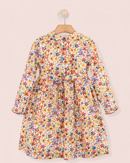 Violetta Liberty Dreams of Summer Coral - Smocked Dress