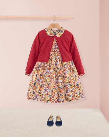 Violetta Liberty Dreams of Summer Coral - Smocked Dress