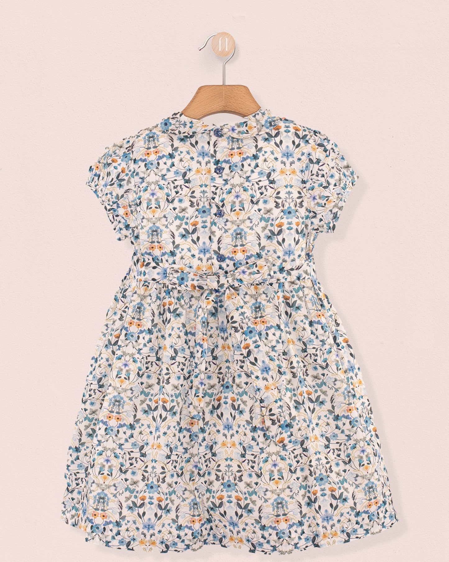 Violette Liberty Aurora Blue - Smocked Dress