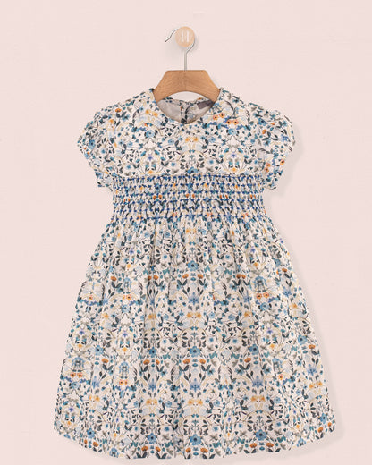 Violette Liberty Aurora Blue - Smocked Dress