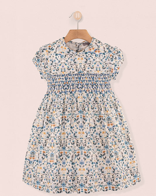 Violette Liberty Aurora Blue - Smocked Dress